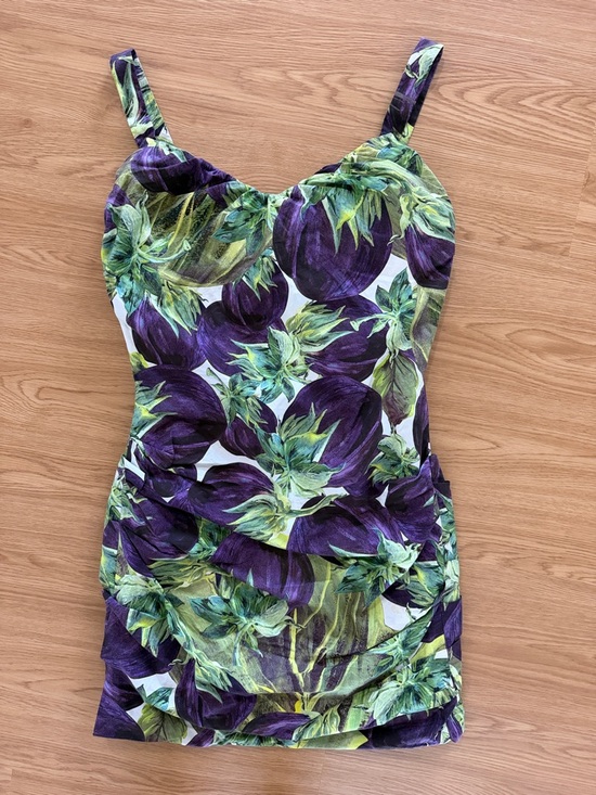 Dolce & Gabbana Dresses & Skirts - Dolce & Gabbana Silk Eggplant Dress